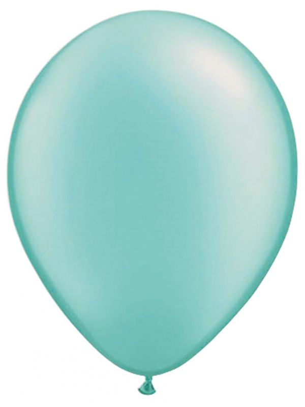Turquoise ballonnen basic 10 stuks