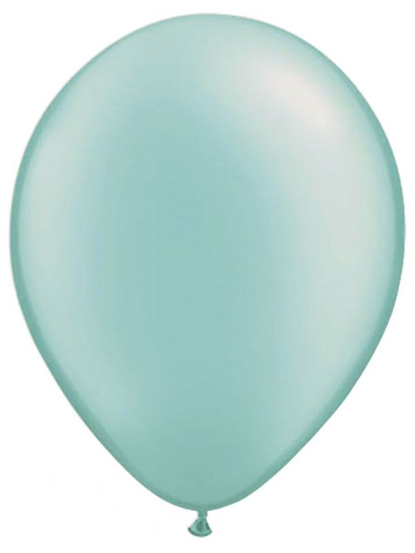 Turquoise ballonnen basic 100 stuks