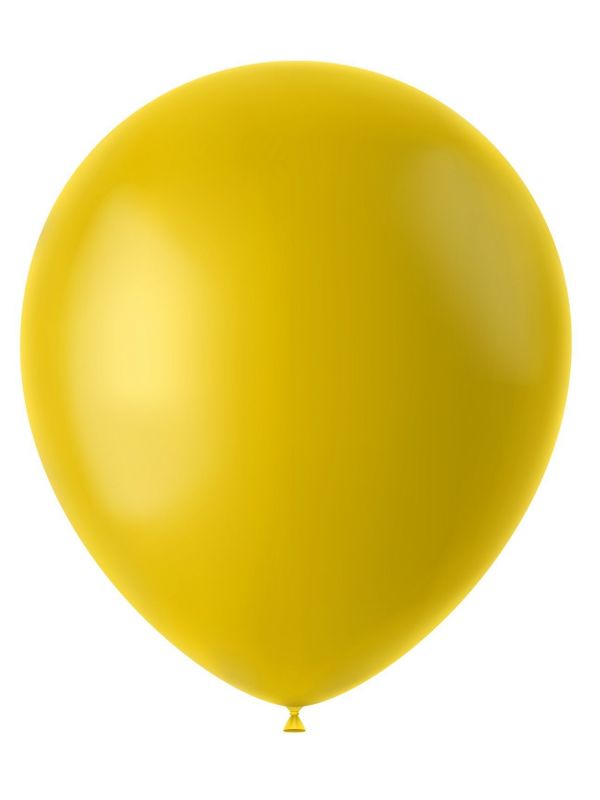 Tuscan gele mat ballonnen 100 stuks