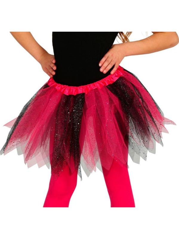 Tutu kind roze glitters