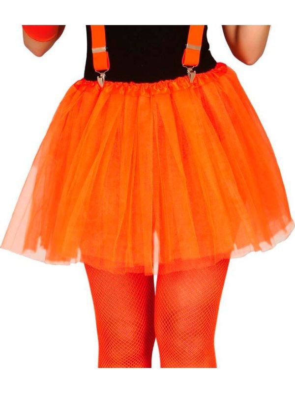 Tutu neon oranje dames goedkoop