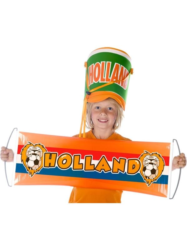 Uitrol vaandel Holland voetbal