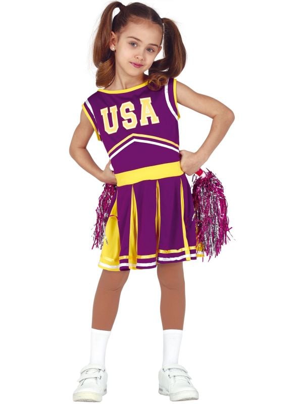 USA cheerleader kostuum meisjes