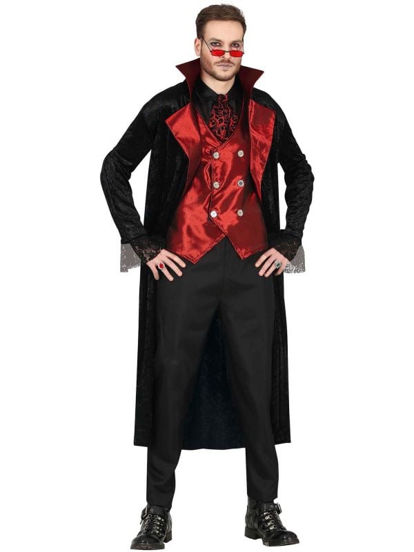 Vampier rood outfit heren
