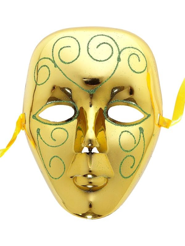 Venetiaans masker goud met glitters