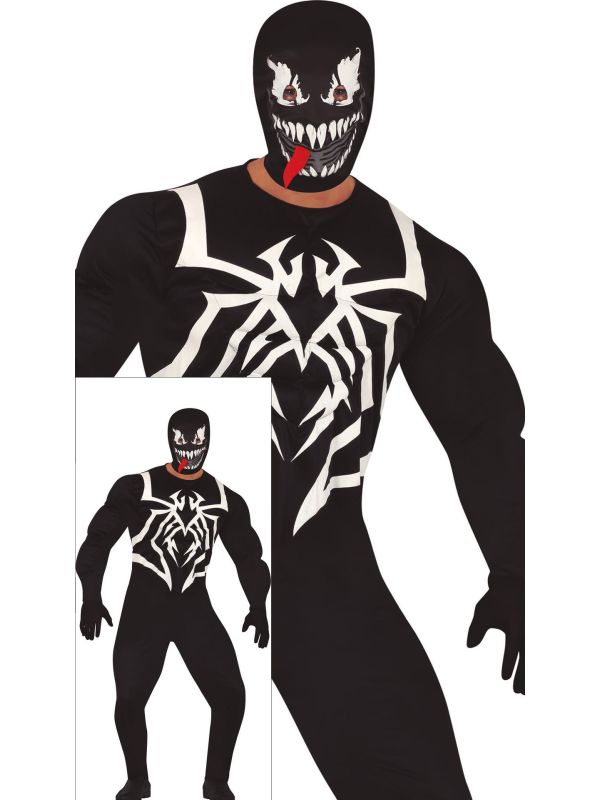 Venom Spiderman kostuum halloween heren main product photo