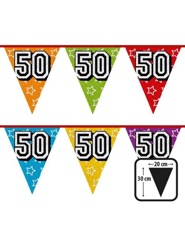 Verjaardagsvlaggetjes 50 jaar
