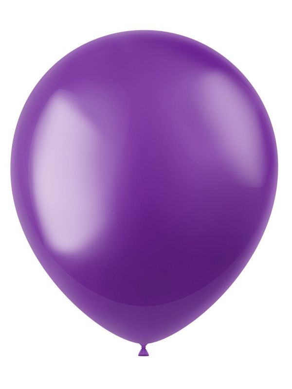Violet paarse metallic ballonnen 100 stuks