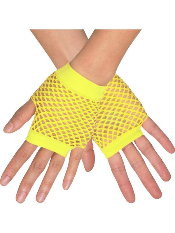 Visnet handschoentjes neon geel main product photo