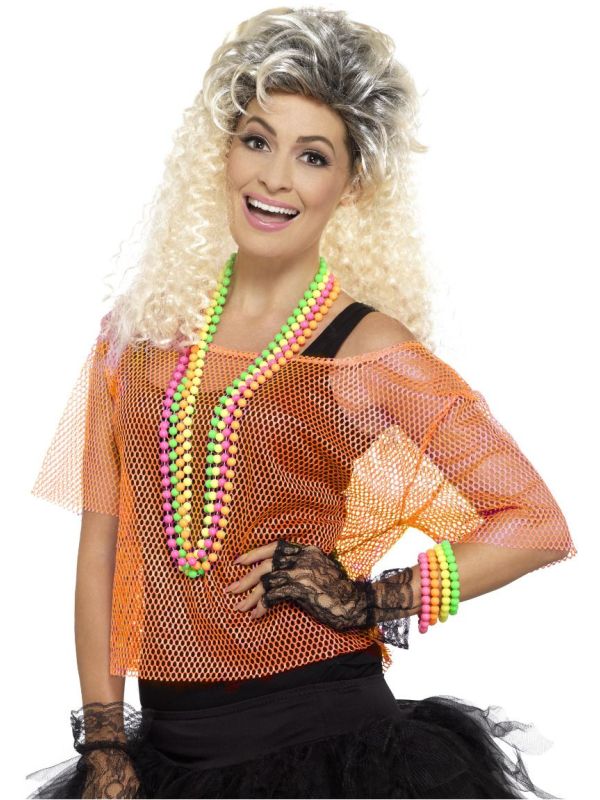 Visnet top neon oranje main product photo