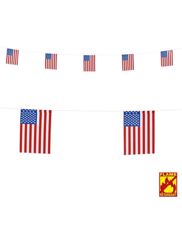 Vlaggenlijn amerikaanse vlag