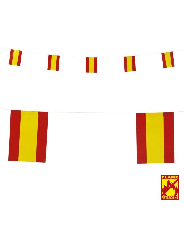 Vlaggenlijn spaanse vlag