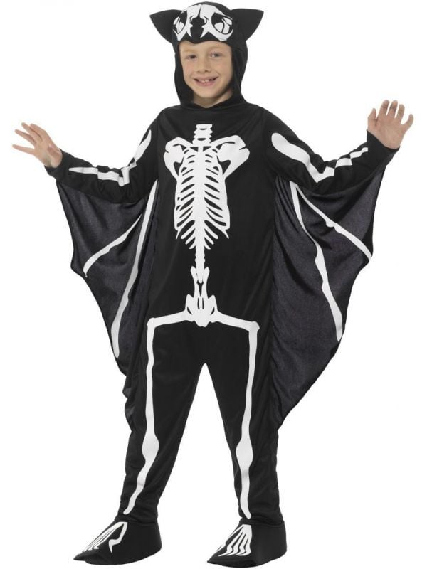 Vleermuis skelet kostuum