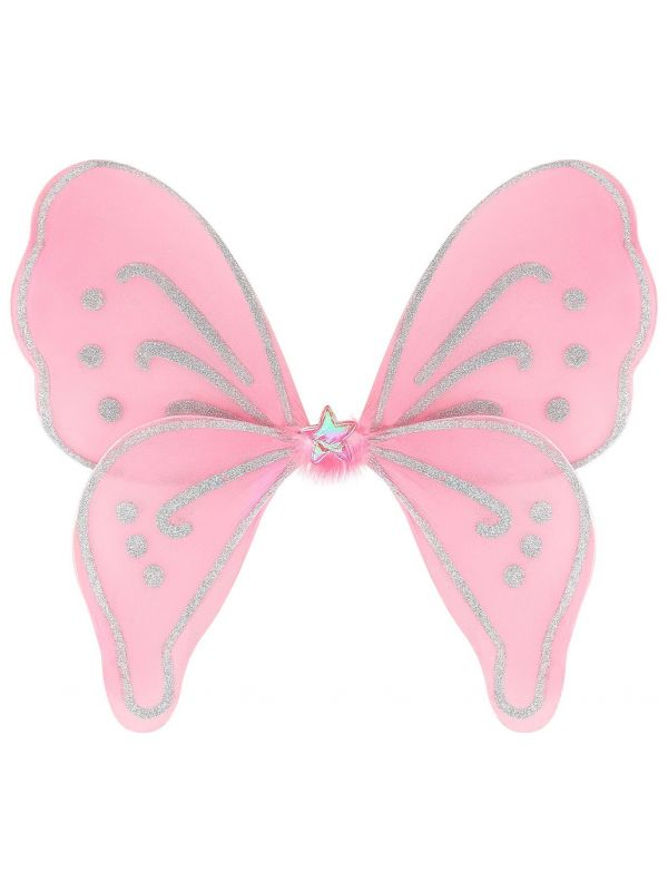 Vleugels fantasy glitter roze kind