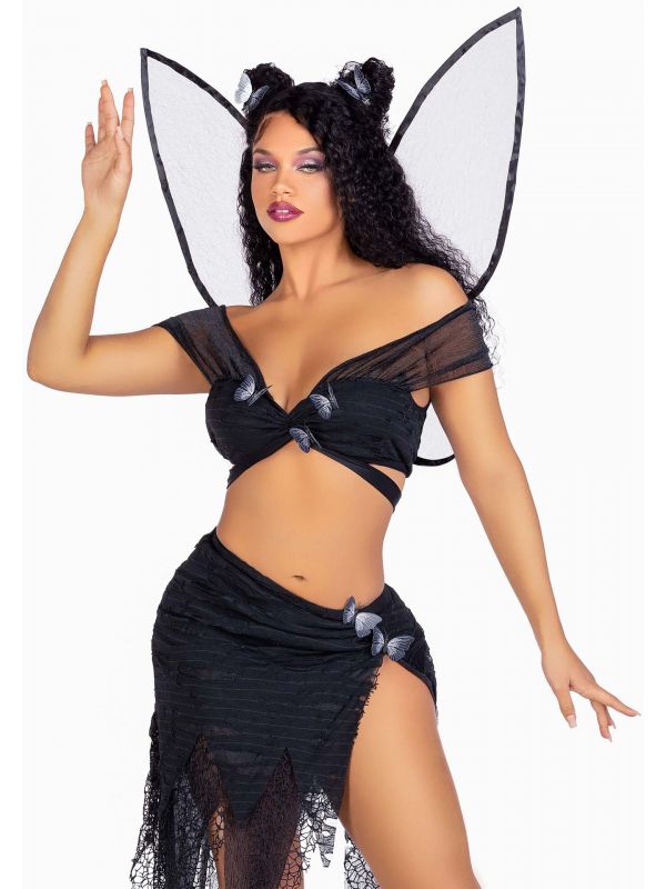 Vlinder kostuum vrouwen zwart