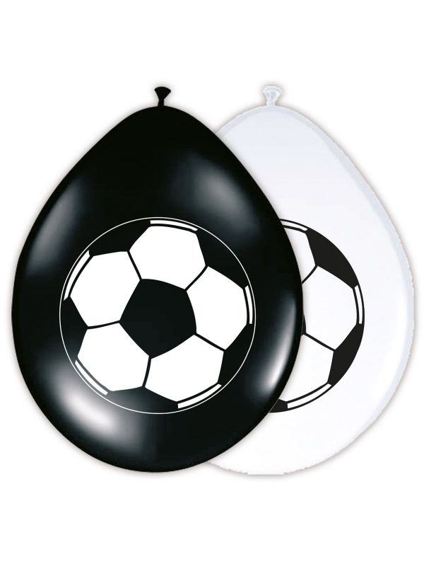 Voetbal thema ballonnen 8 stuks 30cm