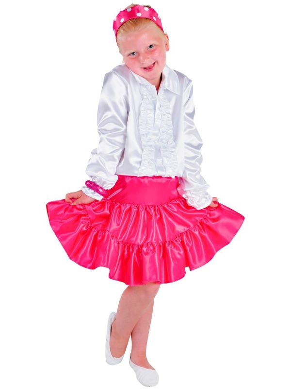 Volangen rok roze meisjes main product photo