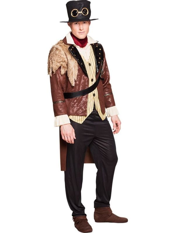 Volledig luxe steampunk outfit heren