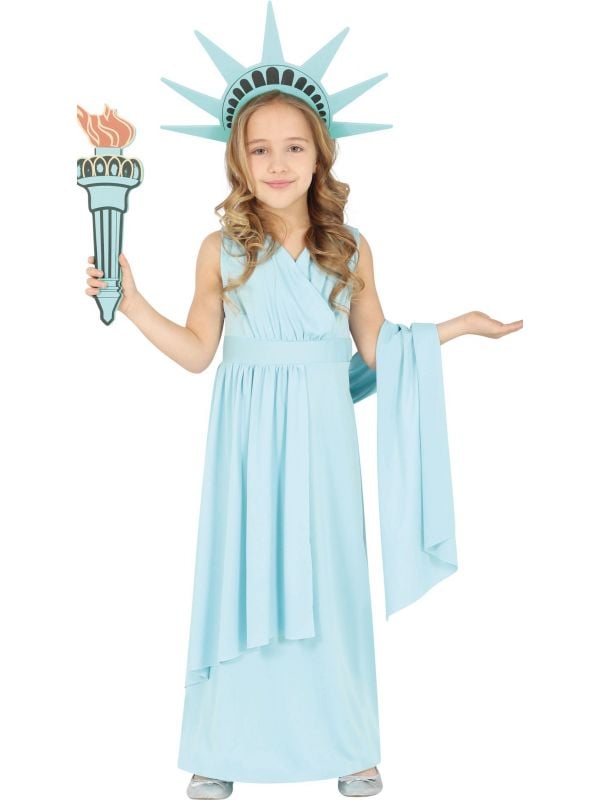 Vrijheidsbeeld Amerika kostuum meisje