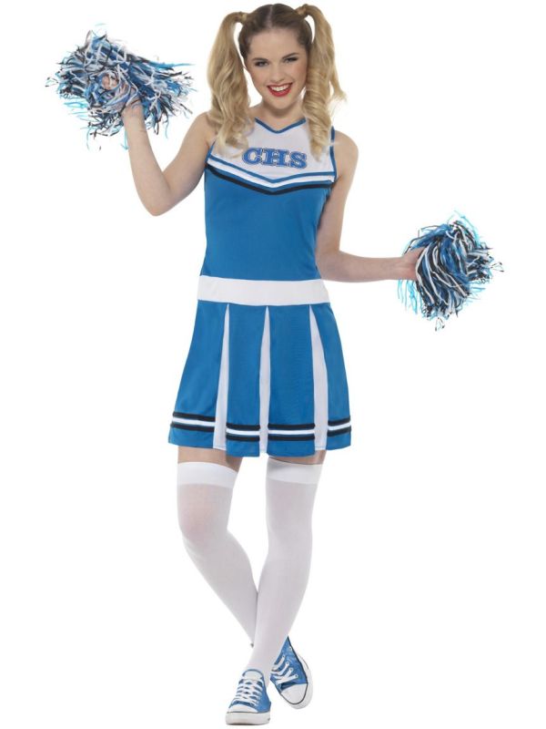 Vrouwen cheerleader pakje blauw main product photo