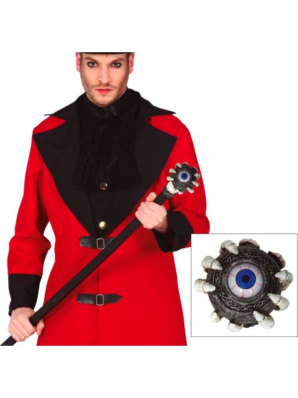 Wandelstok met skelethand en oog 85 cm halloween main product photo