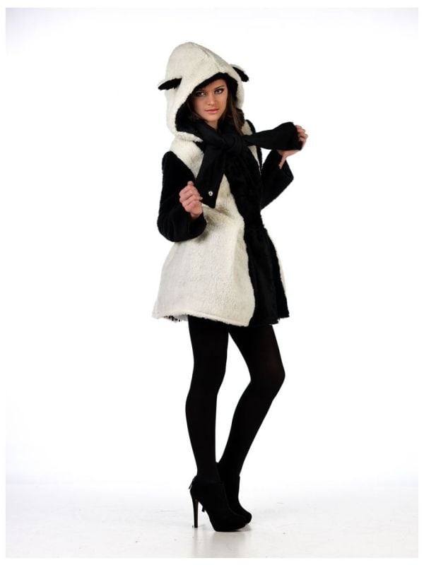 Warme schapen jurk met sjaal main product photo