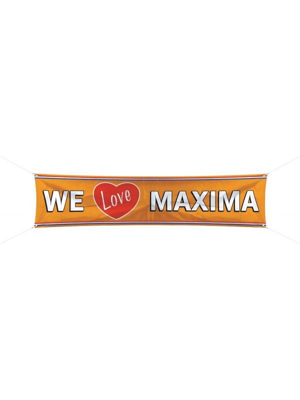 We Love Maxima spandoek