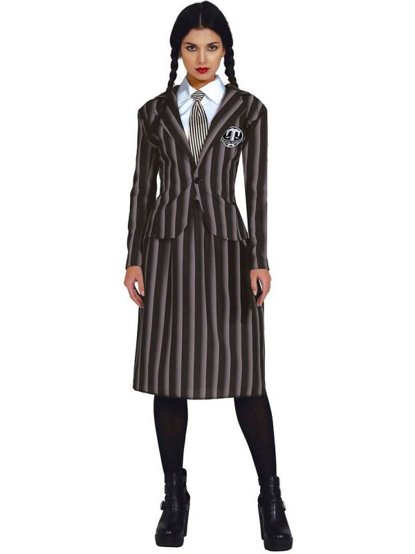 Wednesday Addams Family school uniform tiener