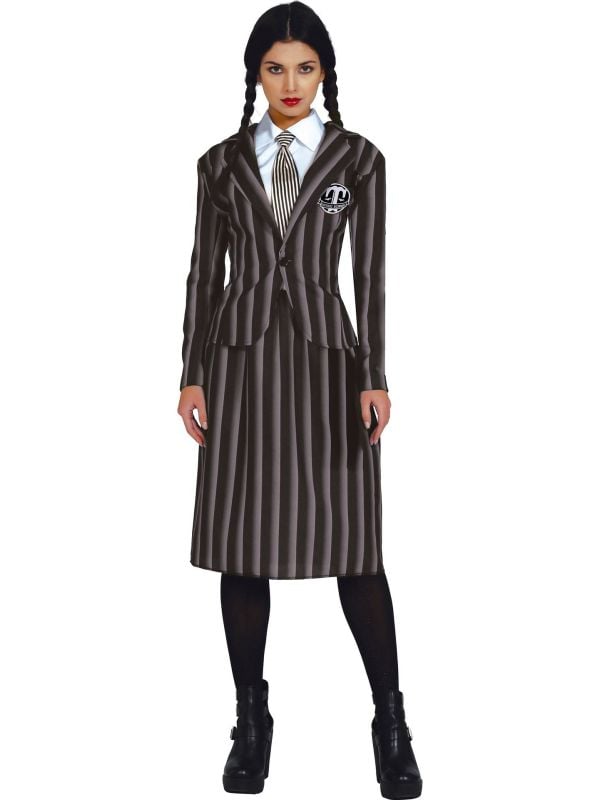 Wednesday Addams Family school uniform tiener