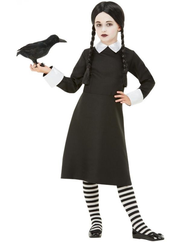 Wednesday Addams zwart meisjes outfit