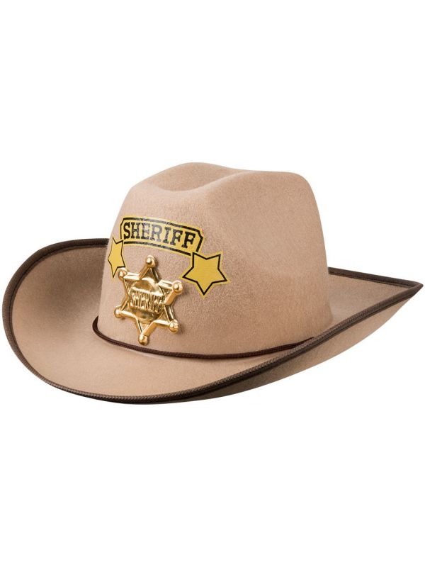 Western hoed jonge sheriff