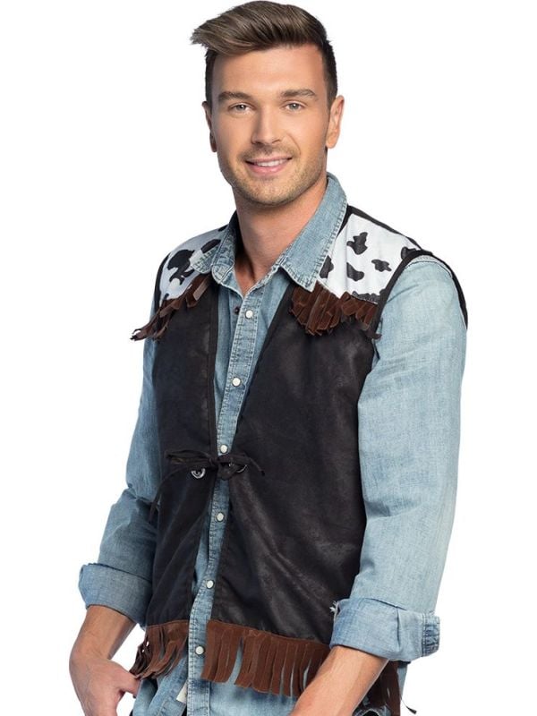 Western vest zwart