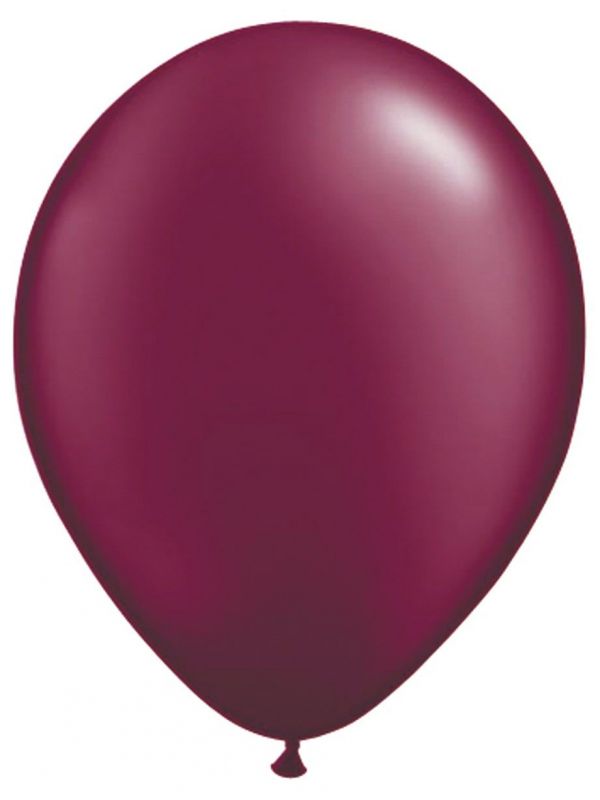 Wijnrode metallic ballonnen 10 stuks