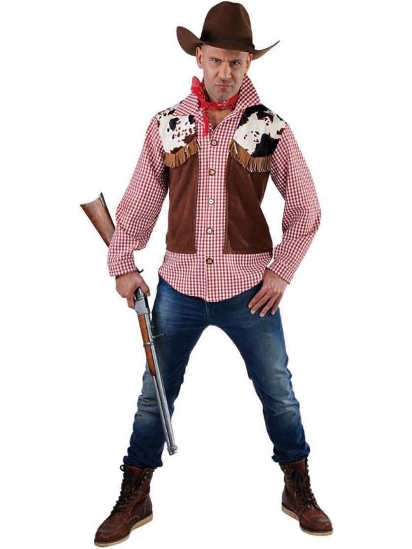 Wild west blouse met vest heren main product photo
