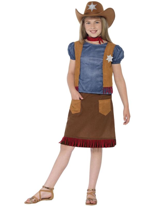 Wilde westen cowboy meisjes outfit main product photo
