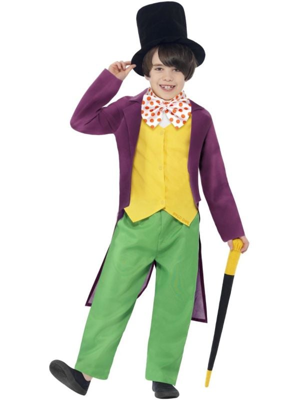 Willy Wonka groen gele outfit main product photo