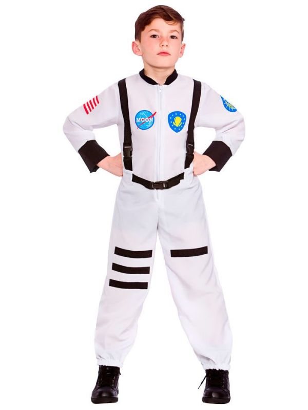 Wit astronauten pak kind