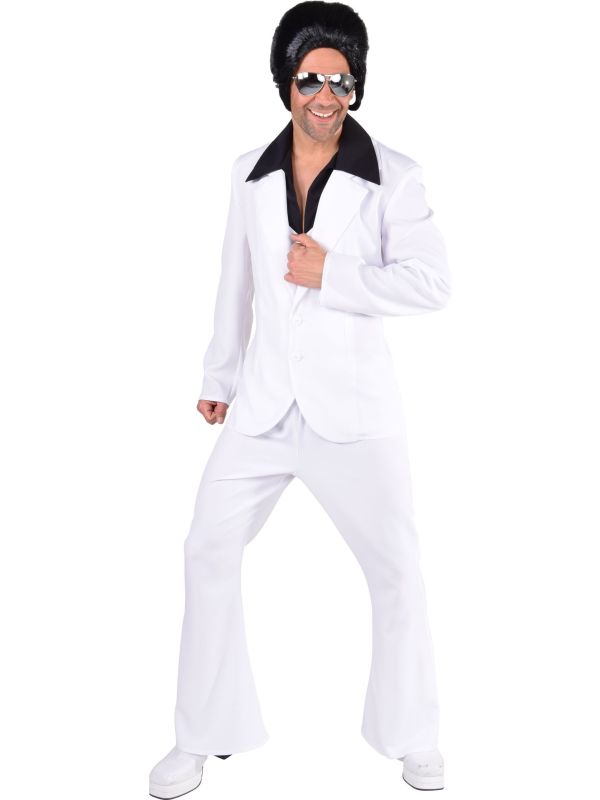 Wit disco carnavalspak heren main product photo
