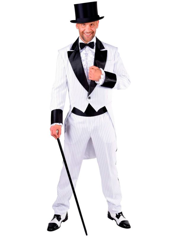 Wit gestreept carnavalspak mannen main product photo