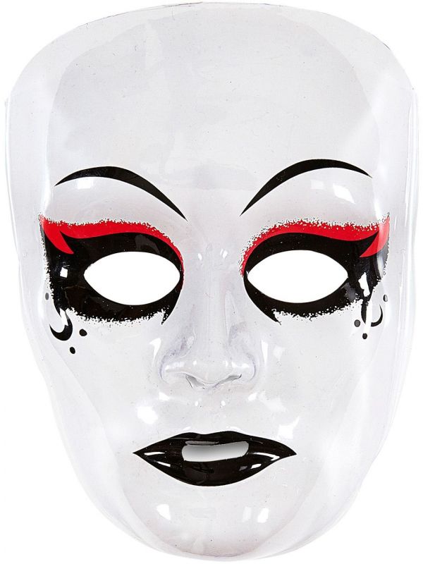 Wit gothic masker
