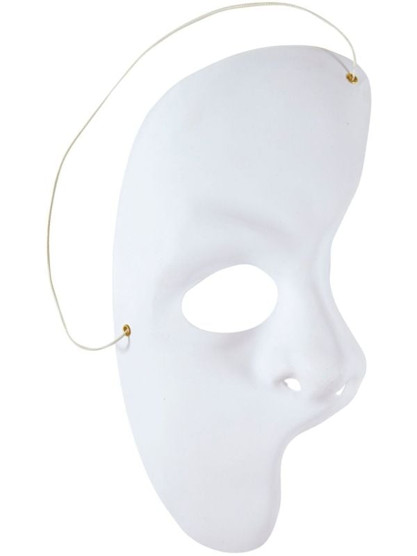 Wit half gezichtsmasker