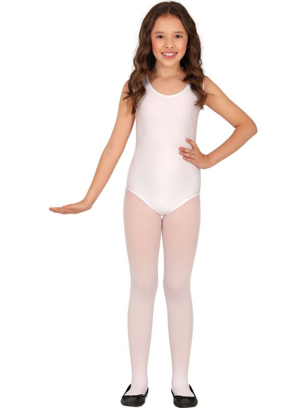 Wit Mouwloos Maillot Meisjes main product photo