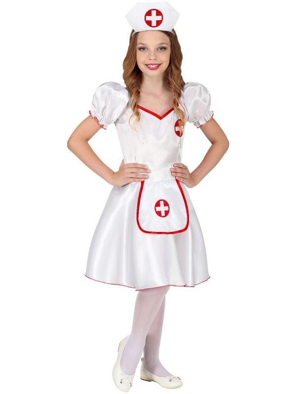 Wit verpleegster outfit meisjes