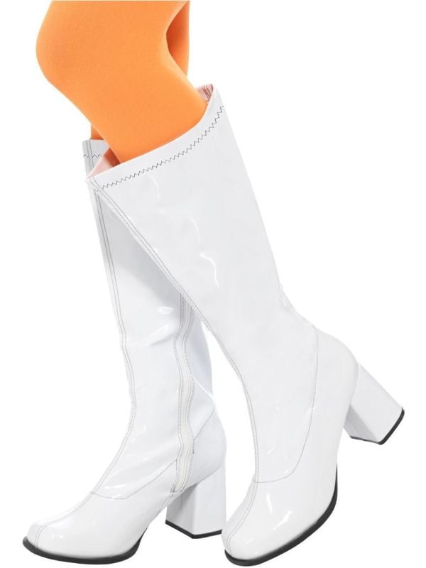 Witte 60s GoGo boots main product photo