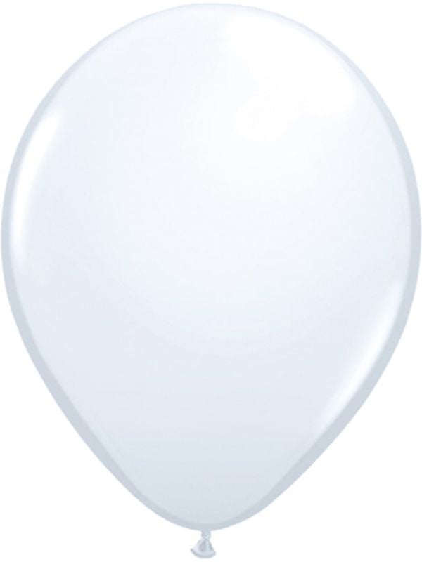 Witte basic ballonnen 10 stuks