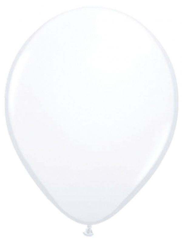 Witte basic ballonnen 50 stuks 30cm