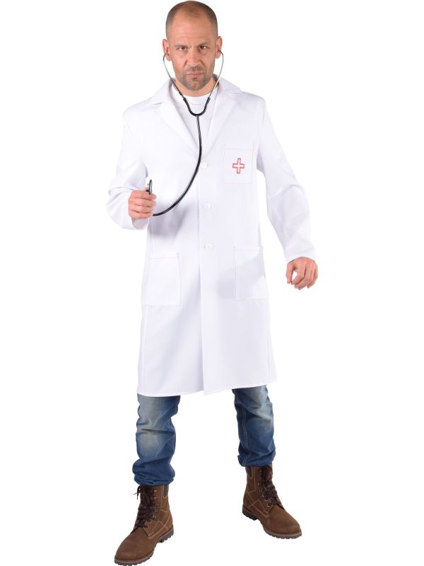 Witte doktersjas heren main product photo