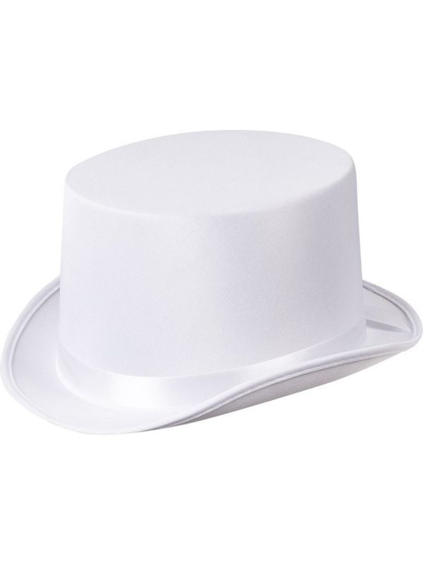 Witte hoge hoed gala