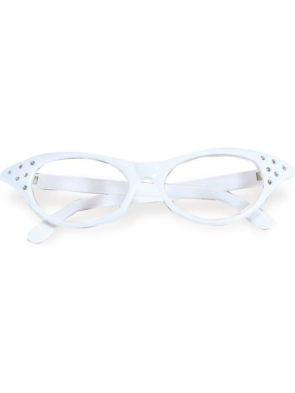 Witte jaren 50 bril