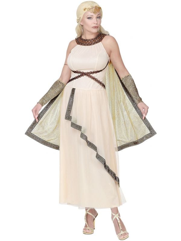 Witte jurk Romeinse godin